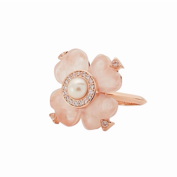 KATE SPADE NEW YORK SPADE FLOWER RING - Picture 7 of 13